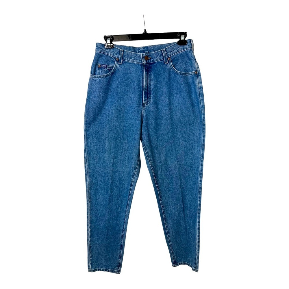 LEE JEANS LADYS SIZE 14 100% COTTON STRAIGHT LEGS JEANS SLIGHTLY FADED☑️